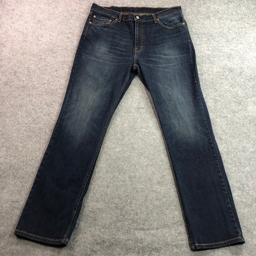 Levi's Mens 511 Slim Fit Jeans 38x32 Dark Wash Blue Stretch Denim WaterLess